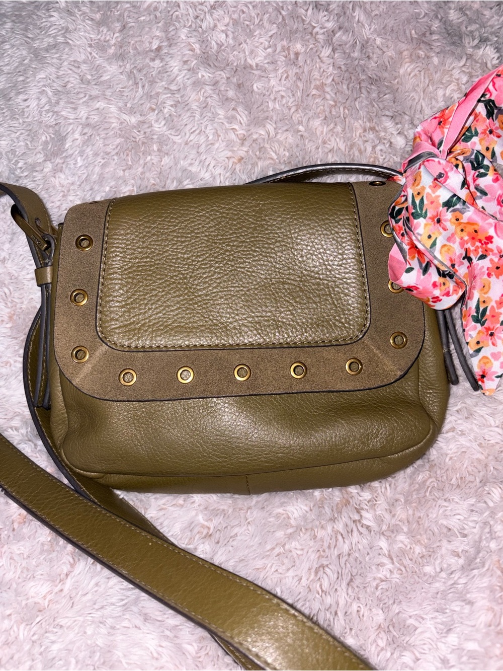 Fossil Olive Green Crossbody
